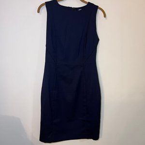 H&M Navy Blue with Black Sleeveless Pencil Dress